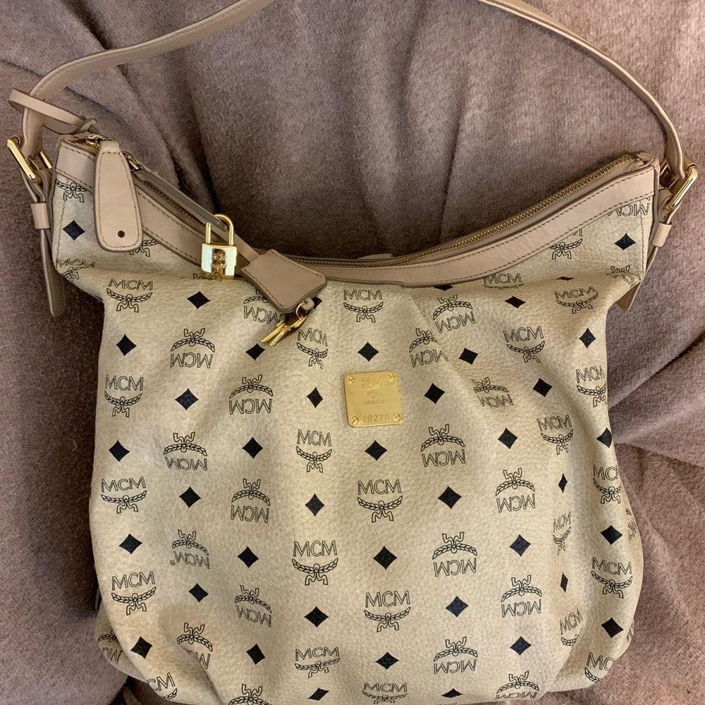 Authentic MCM Visetos Hobo Bag